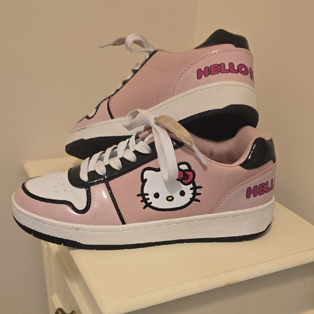 Hello Kitty Pink and Black Sneakers